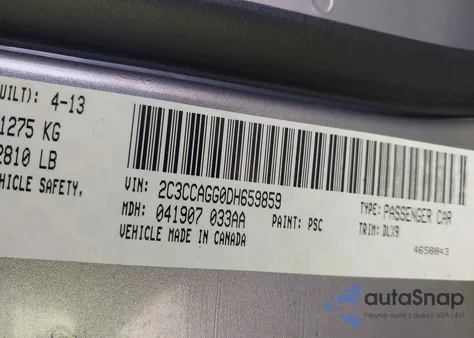 2013 Chrysler 300 300S from USA, damaged, VIN 2C3CCAGG0DH659859